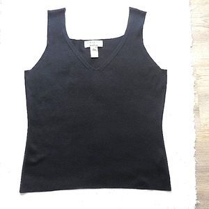 Saville for Nordstrom SILK Navy blue top